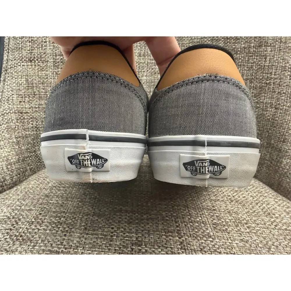 Vans Atwood Deluxe Gray Canvas Low Top Sneakers Men’s Size 9